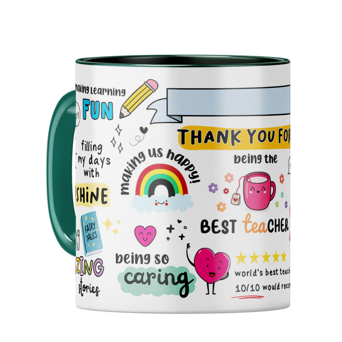 Customised Best Teacher Coffee Mug - corporate gift by YuBingo