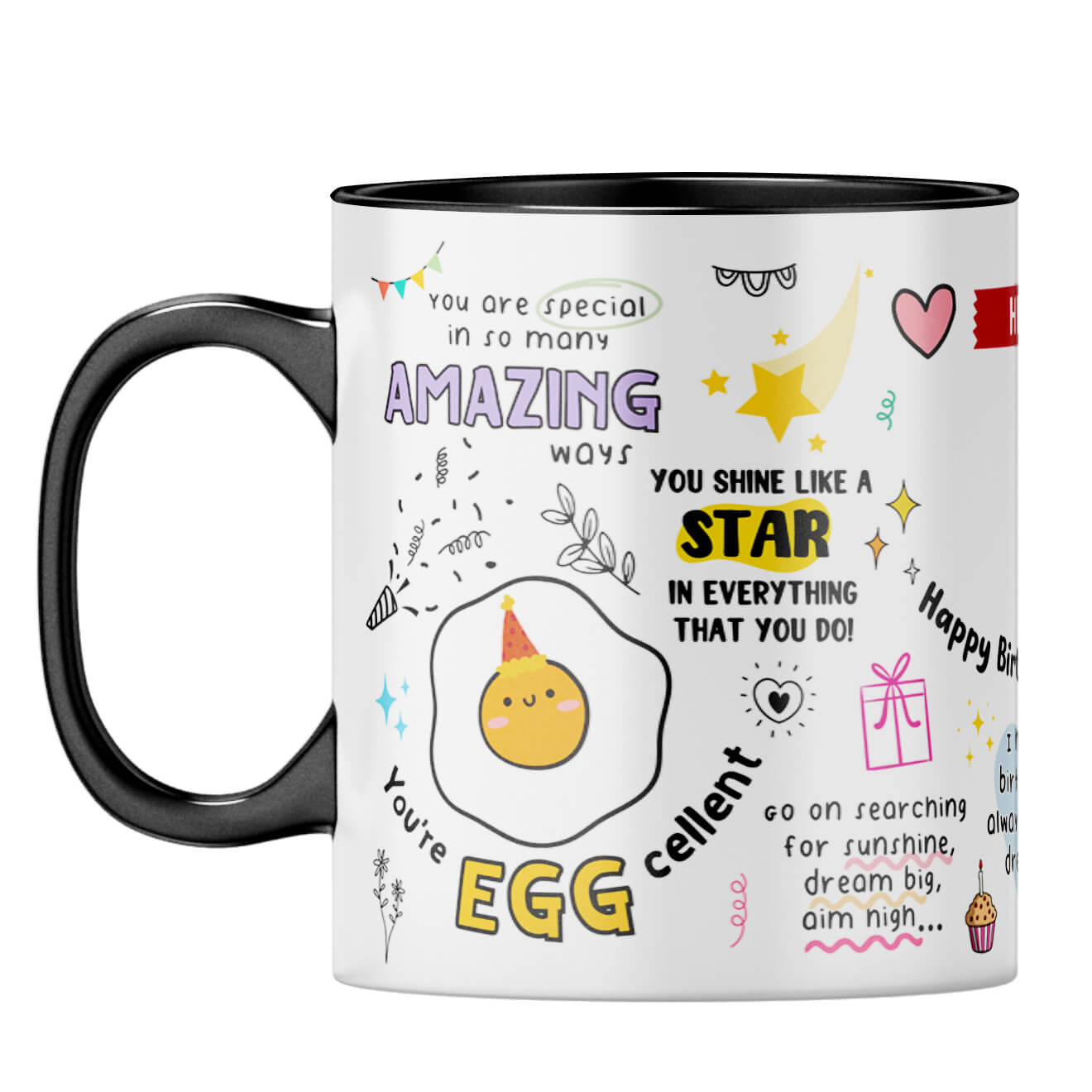 Customised Happy Birthday Superstar Coffee Mug - corporate gift by YuBingo