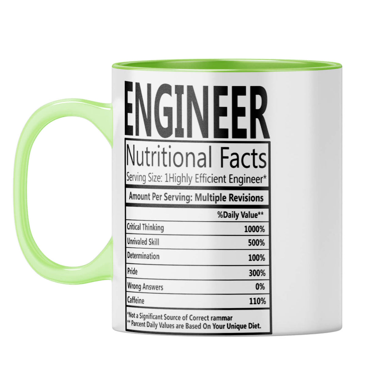 Engineer Nutritional Fact Coffee Mug - product image 7