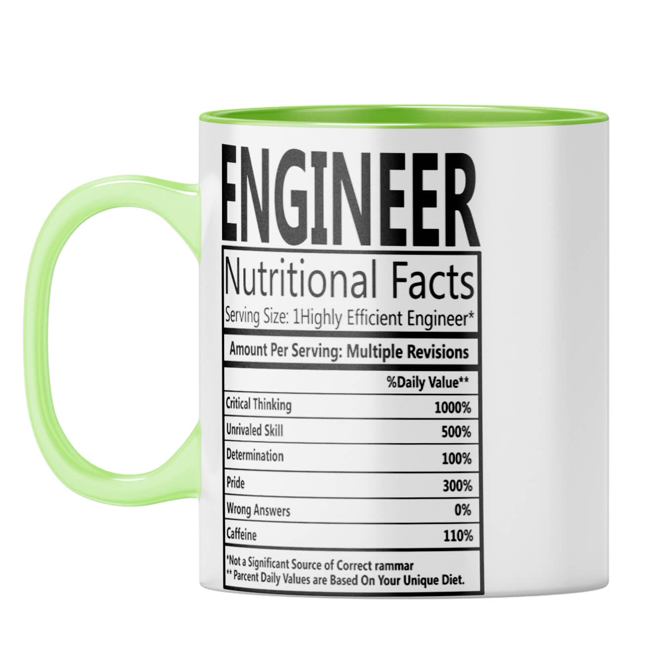 Engineer Nutritional Fact Coffee Mug - product image 7