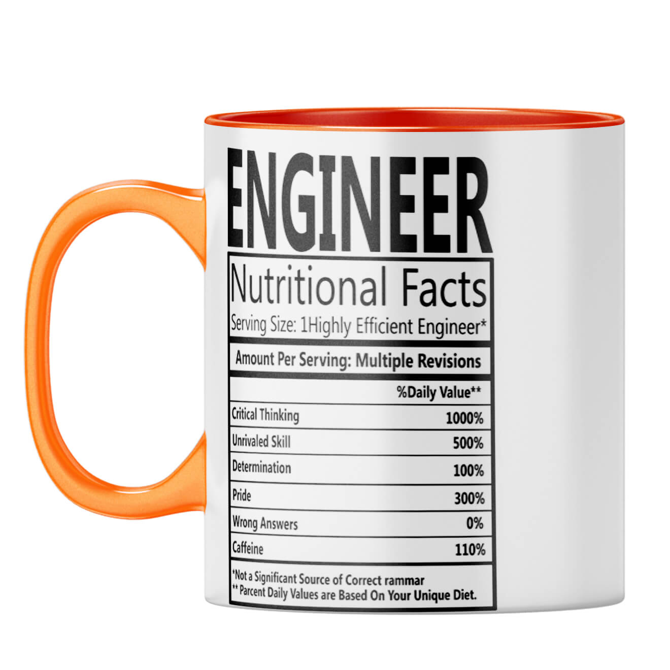 Engineer Nutritional Fact Coffee Mug - product image 8