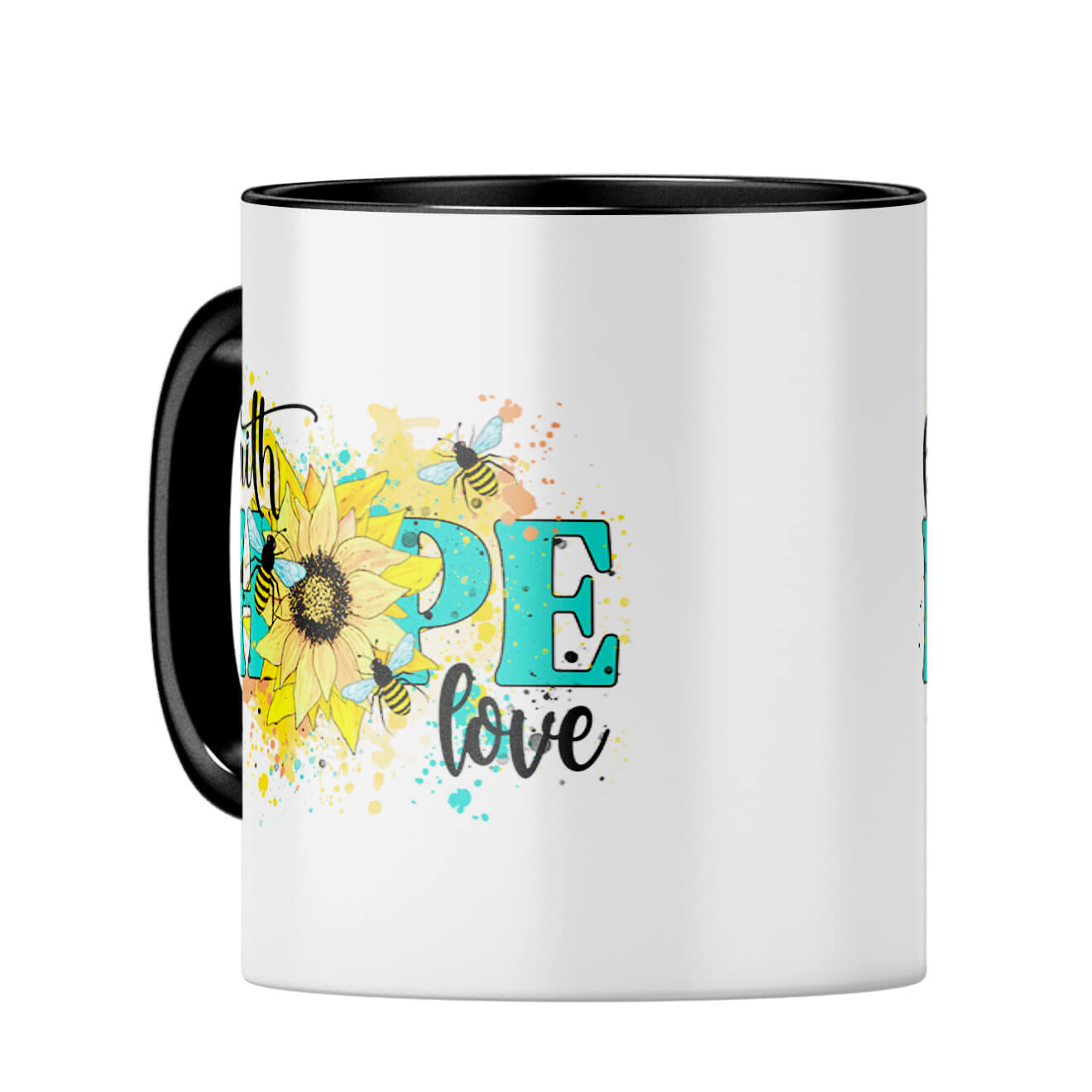 Faith Hope Love Coffee Mug - corporate gift by YuBingo