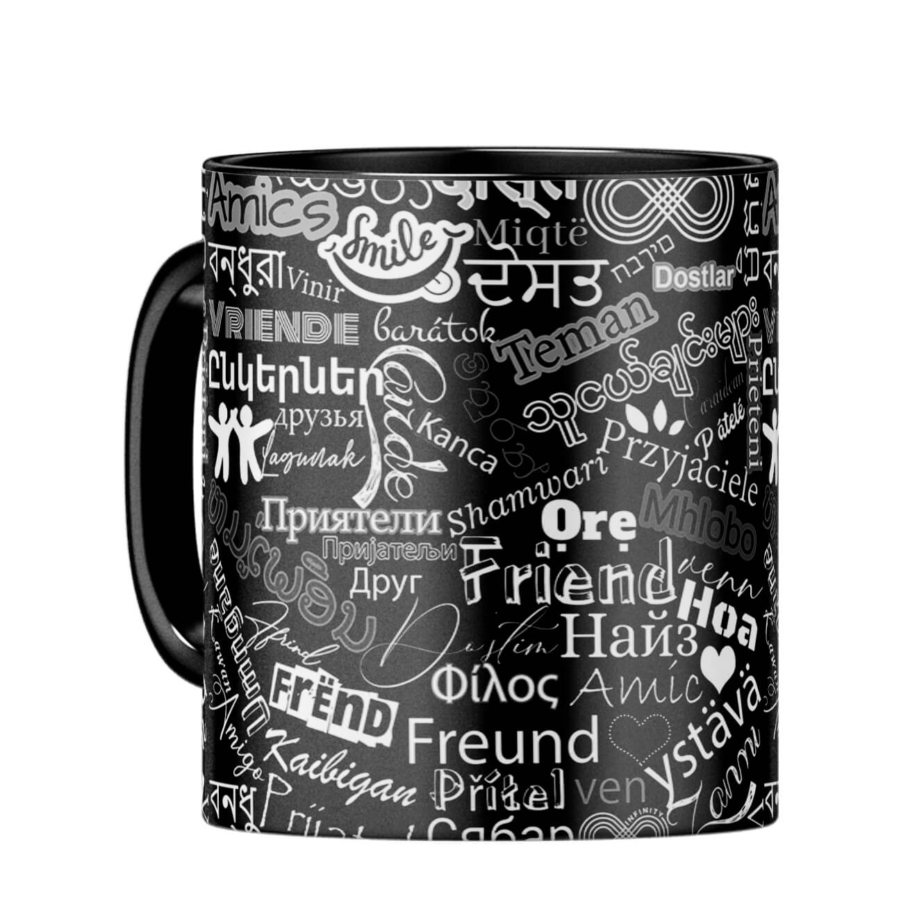 Friend in All Languages Coffee Mug - corporate gift by YuBingo