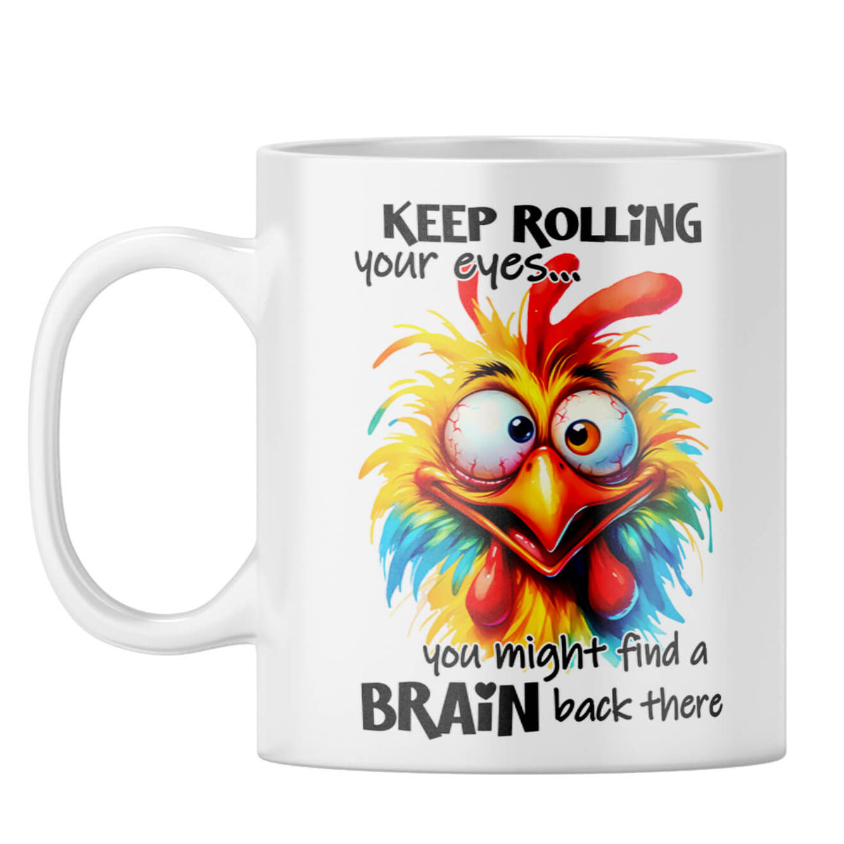 Keep Rolling Your Eyes Coffee Mug - corporate gift by YuBingo