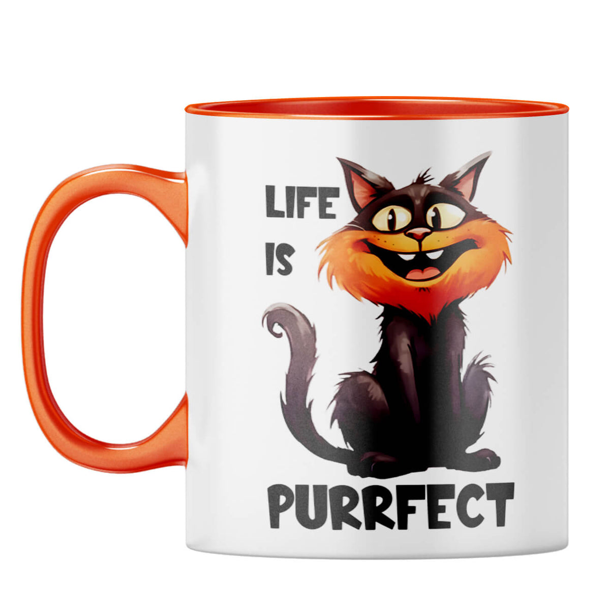 Life is Purrfect Coffee Mug - corporate gift by YuBingo