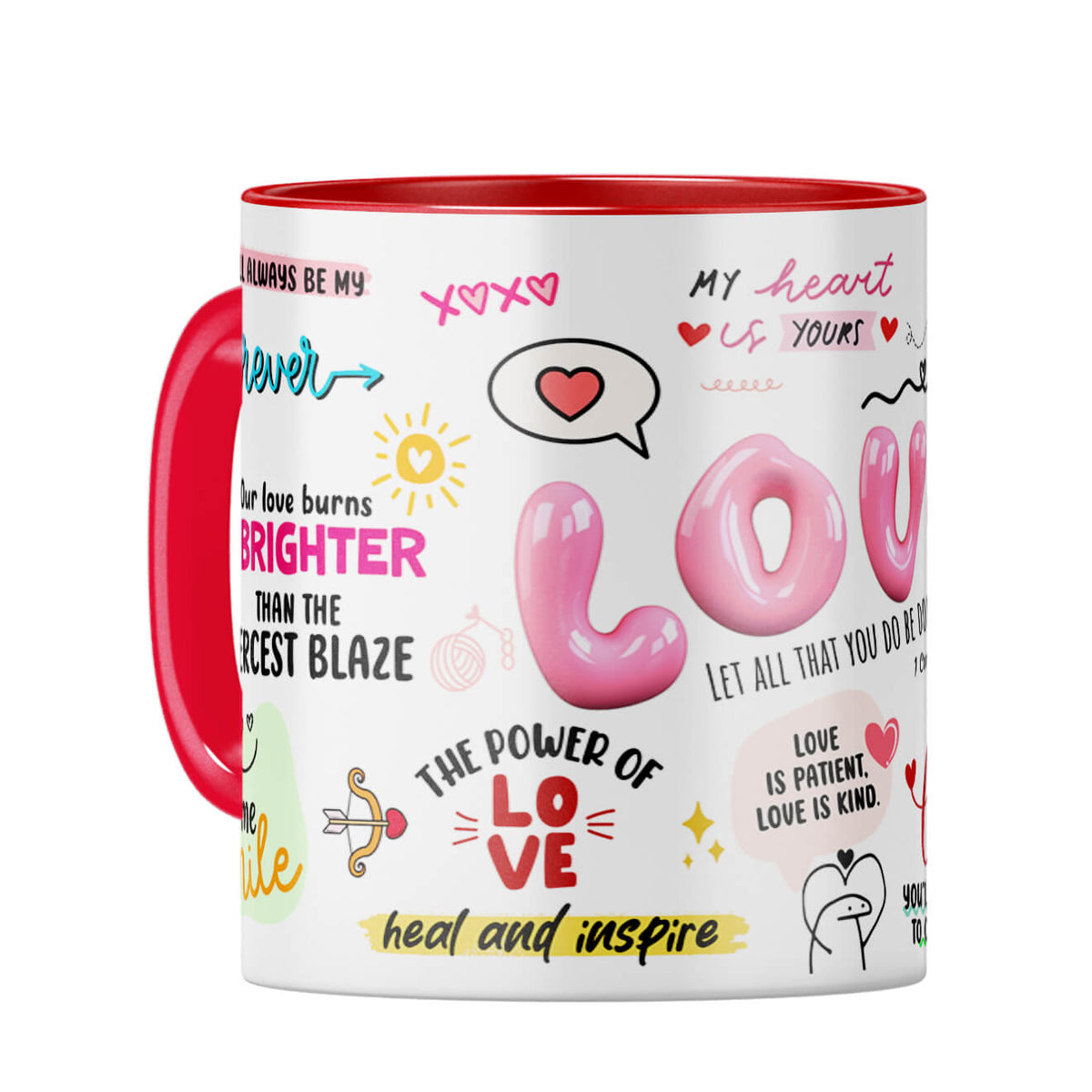 Love All Over Around Coffee Mug - corporate gift by YuBingo