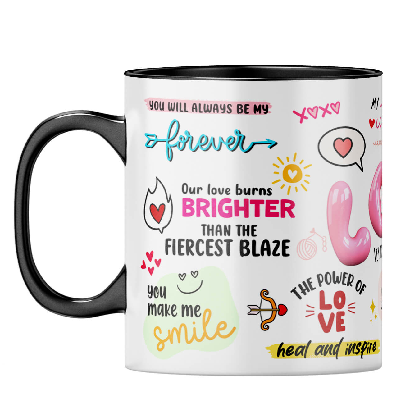 Love All Over Around Coffee Mug - corporate gift by YuBingo