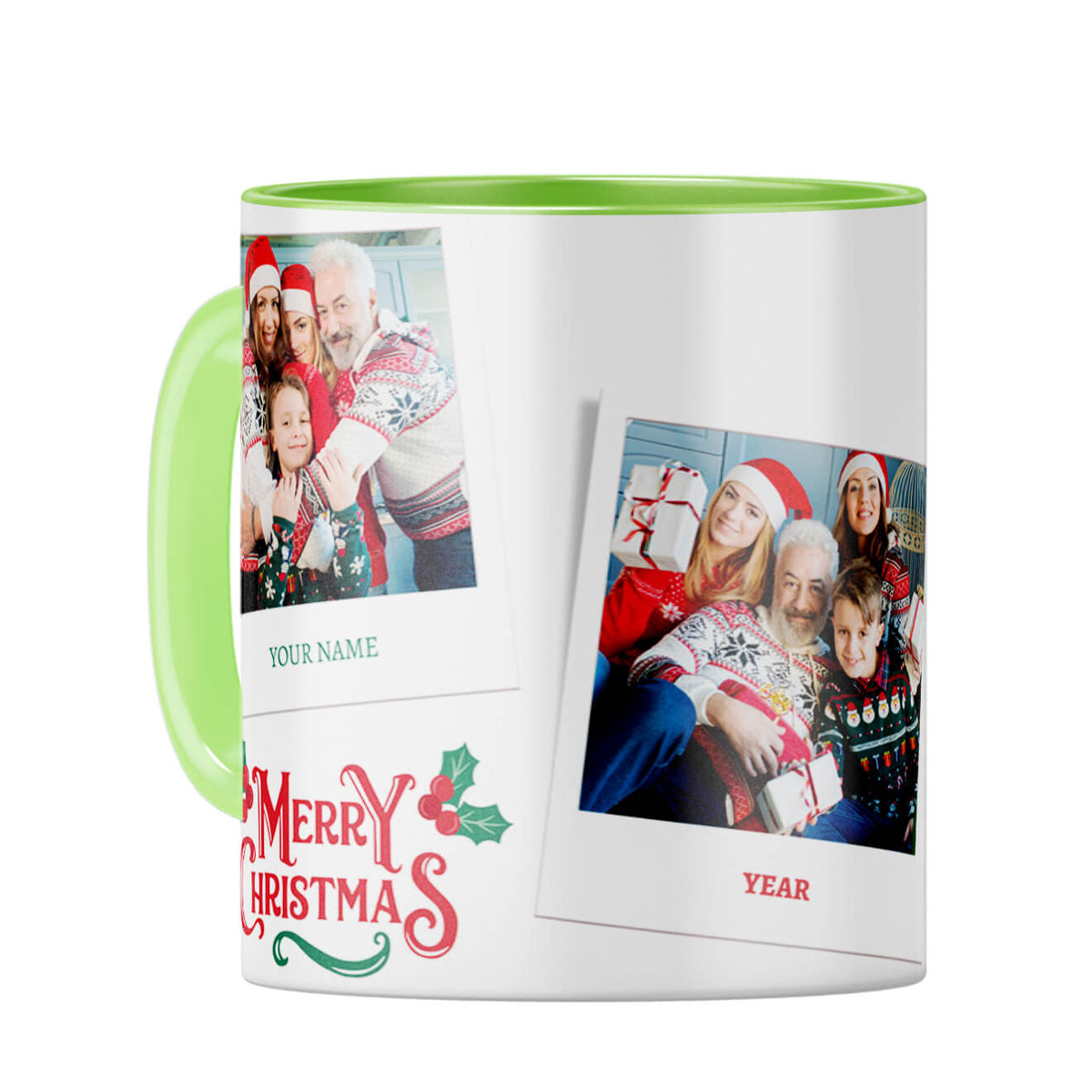 Merry Christmas With Name and Year Coffee Mug - product image 4