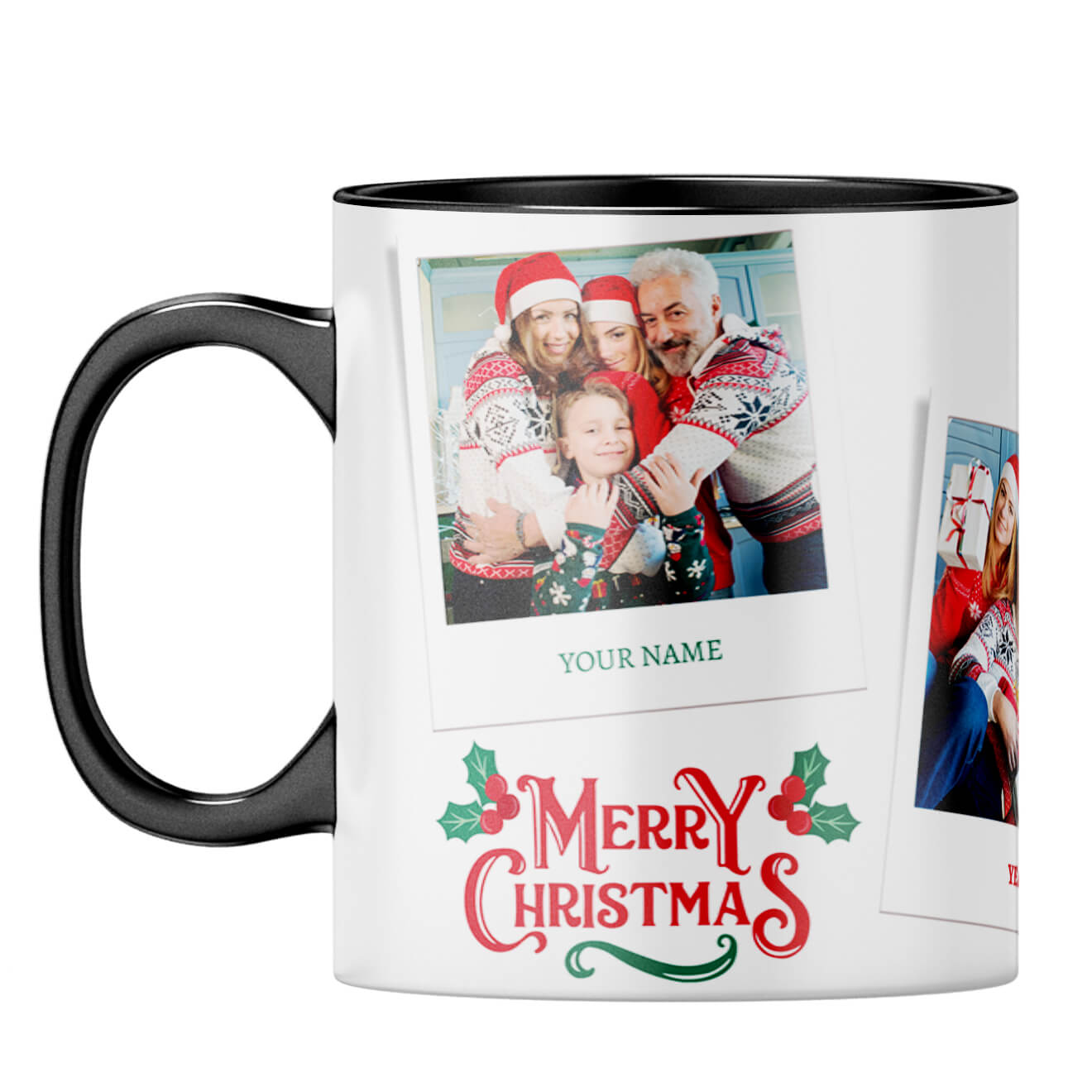 Merry Christmas With Name and Year Coffee Mug - corporate gift by YuBingo