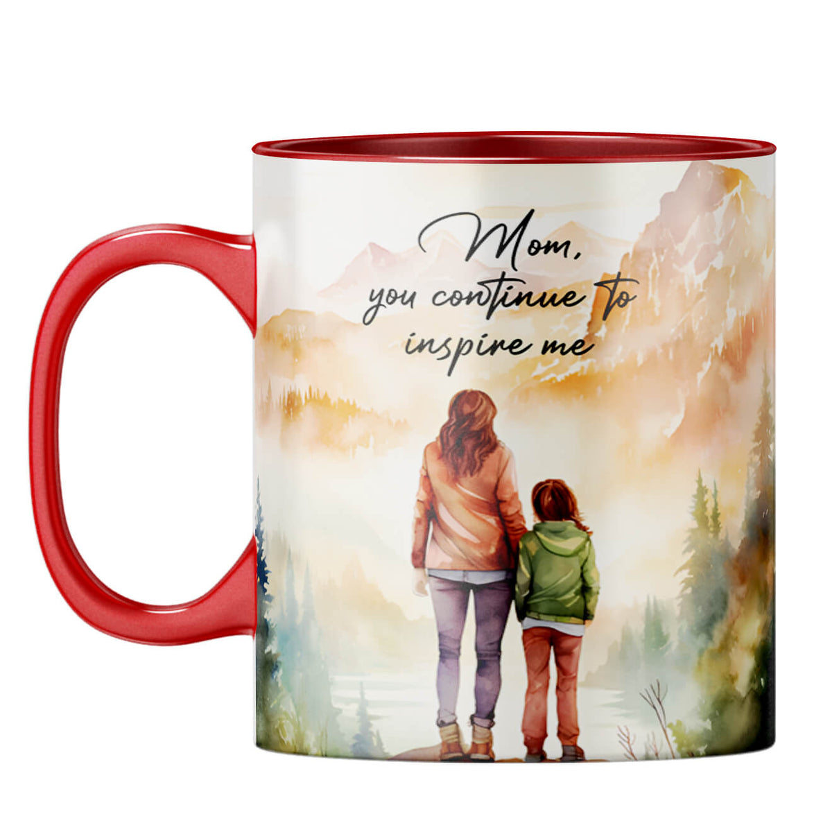 Mom Inspires Me Coffee Mug - corporate gift by YuBingo