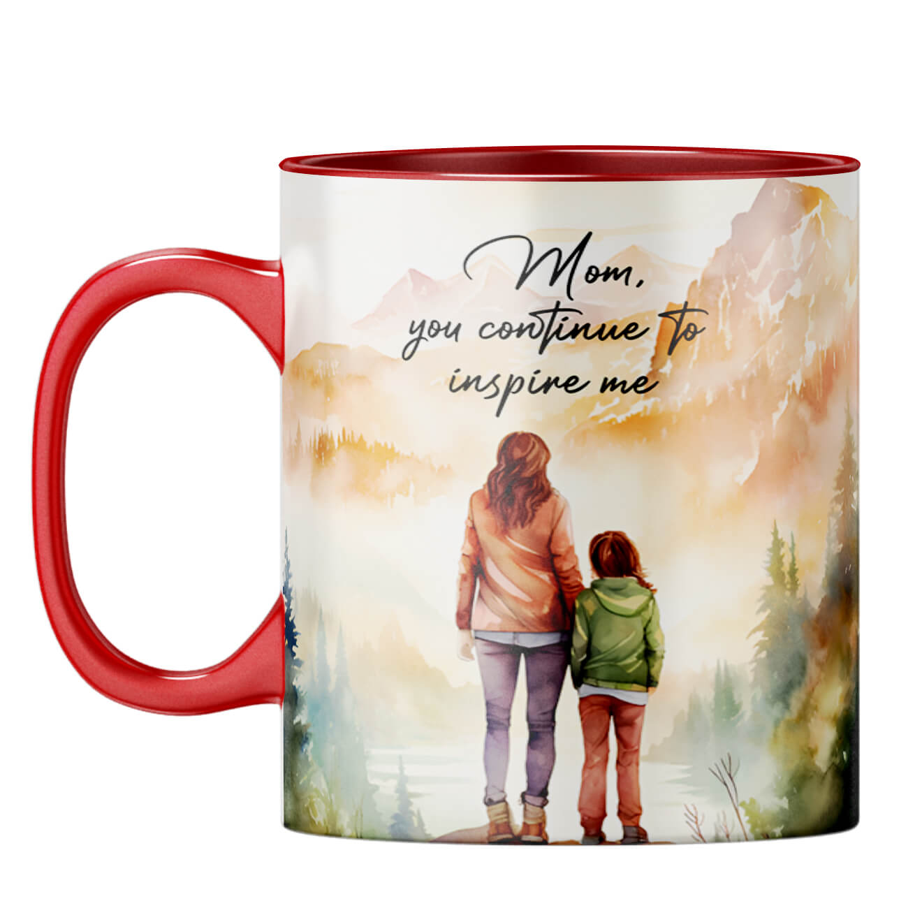 Mom Inspires Me Coffee Mug - corporate gift by YuBingo
