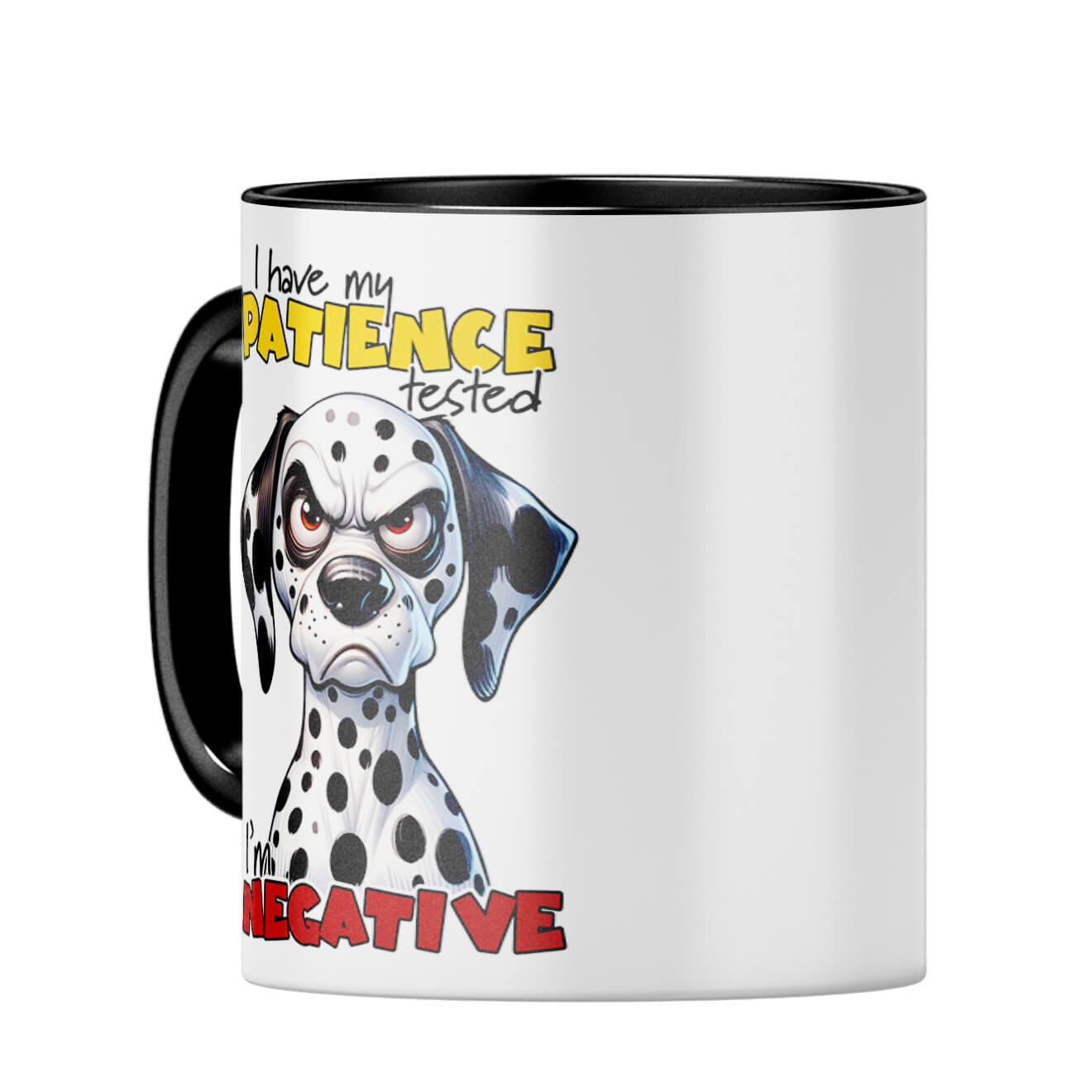 Patience Test is Negative Coffee Mug - corporate gift by YuBingo