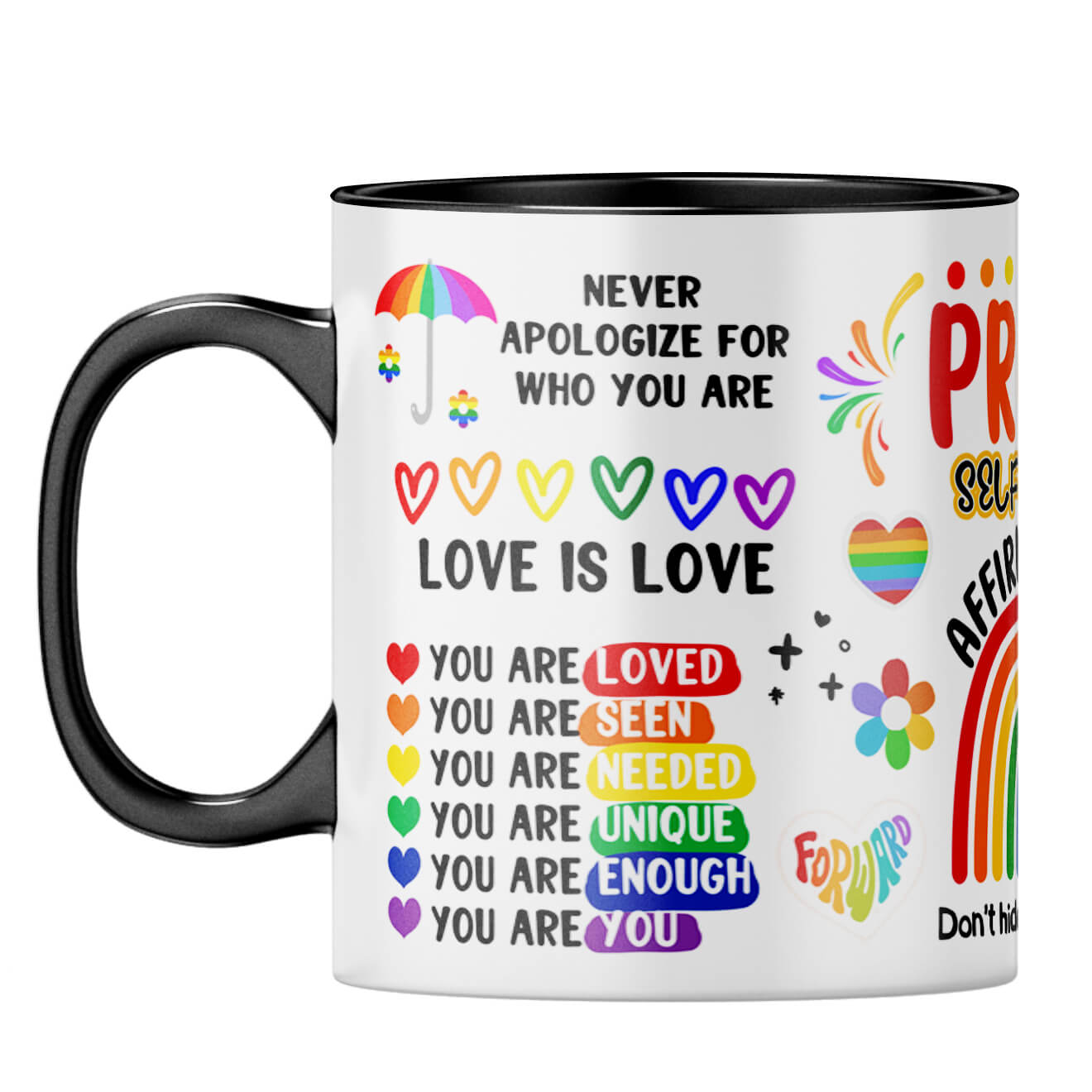 Pride Self Love Coffee Mug - corporate gift by YuBingo