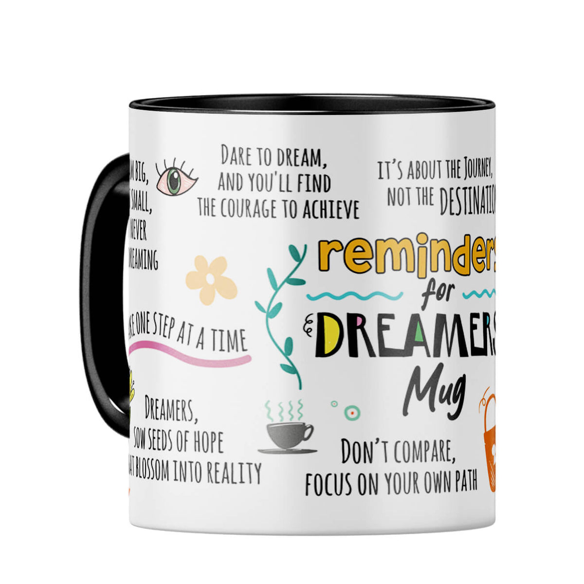 Reminders for Dreamers Coffee Mug - corporate gift by YuBingo