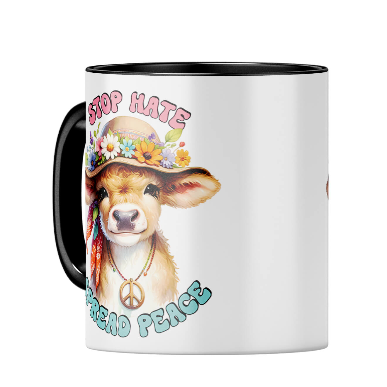 Stop Hate Spread Peace Coffee Mug - corporate gift by YuBingo