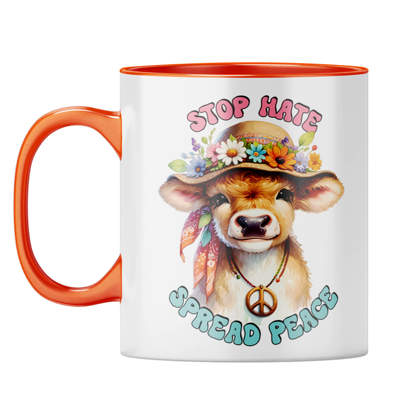 Stop Hate Spread Peace Coffee Mug - corporate gift by YuBingo