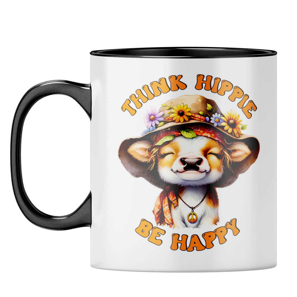Think Hippy Be Happy Coffee Mug - product image 6