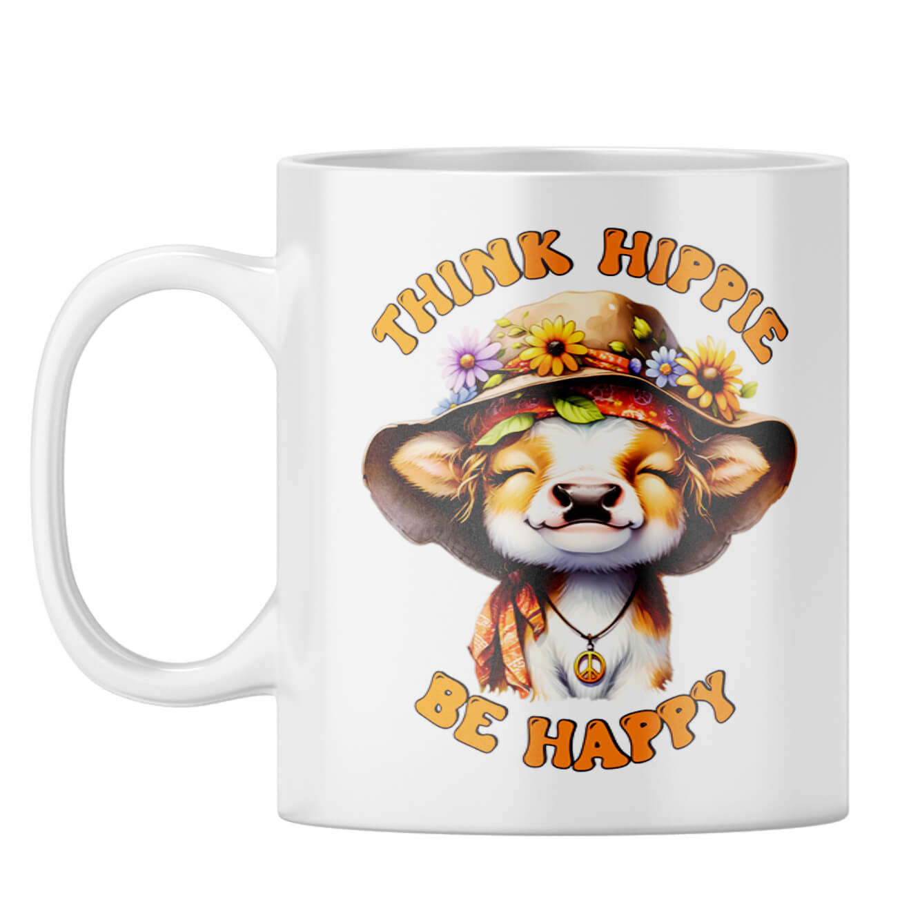 Think Hippy Be Happy Coffee Mug - product image 4
