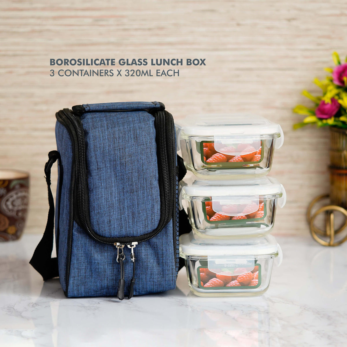 Versatile Borosilicate Glass Lunch Box Set - Enjoy Fresh Meals Anywhere - corporate gift by YuBingo