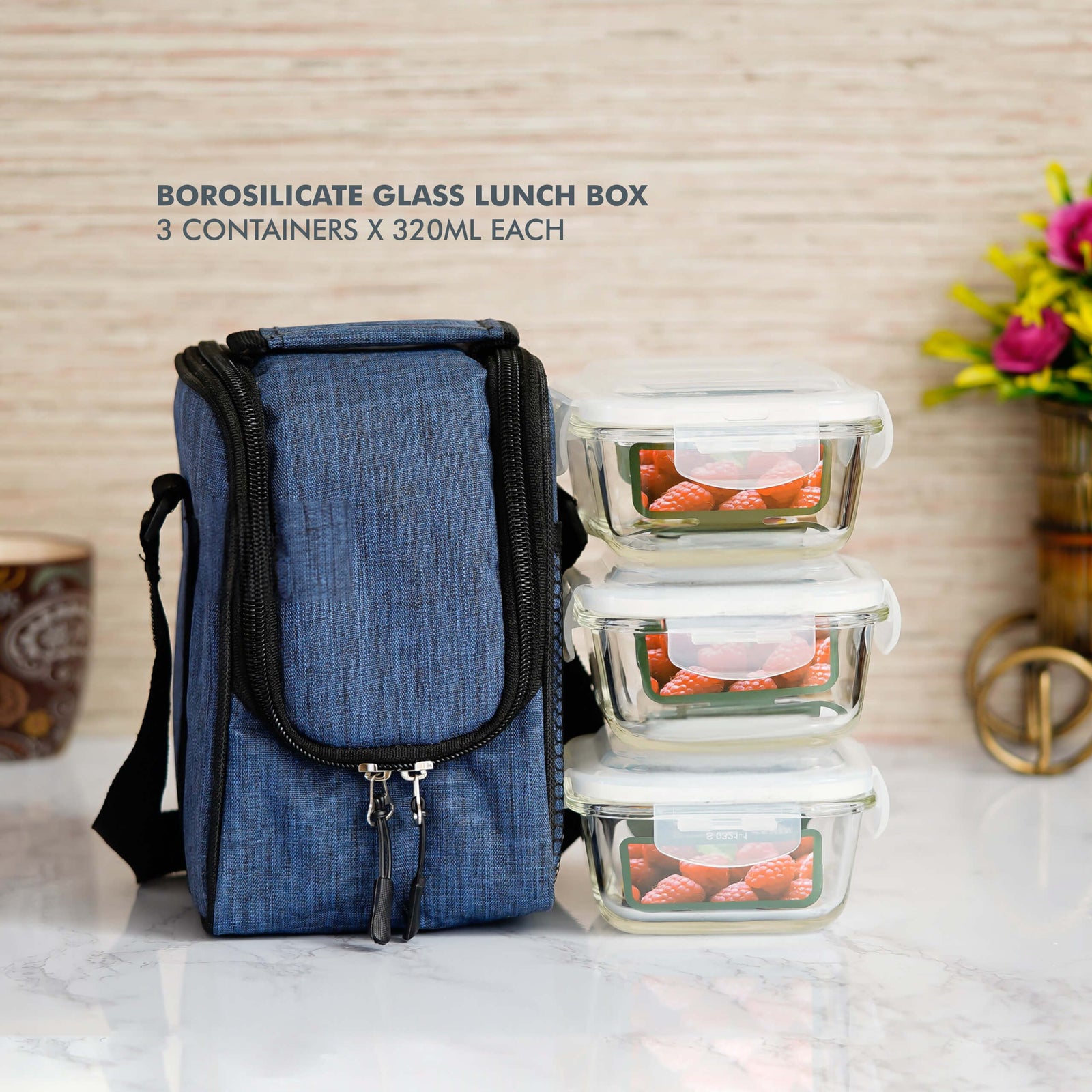 Versatile Borosilicate Glass Lunch Box Set - Enjoy Fresh Meals Anywhere - corporate gift by YuBingo