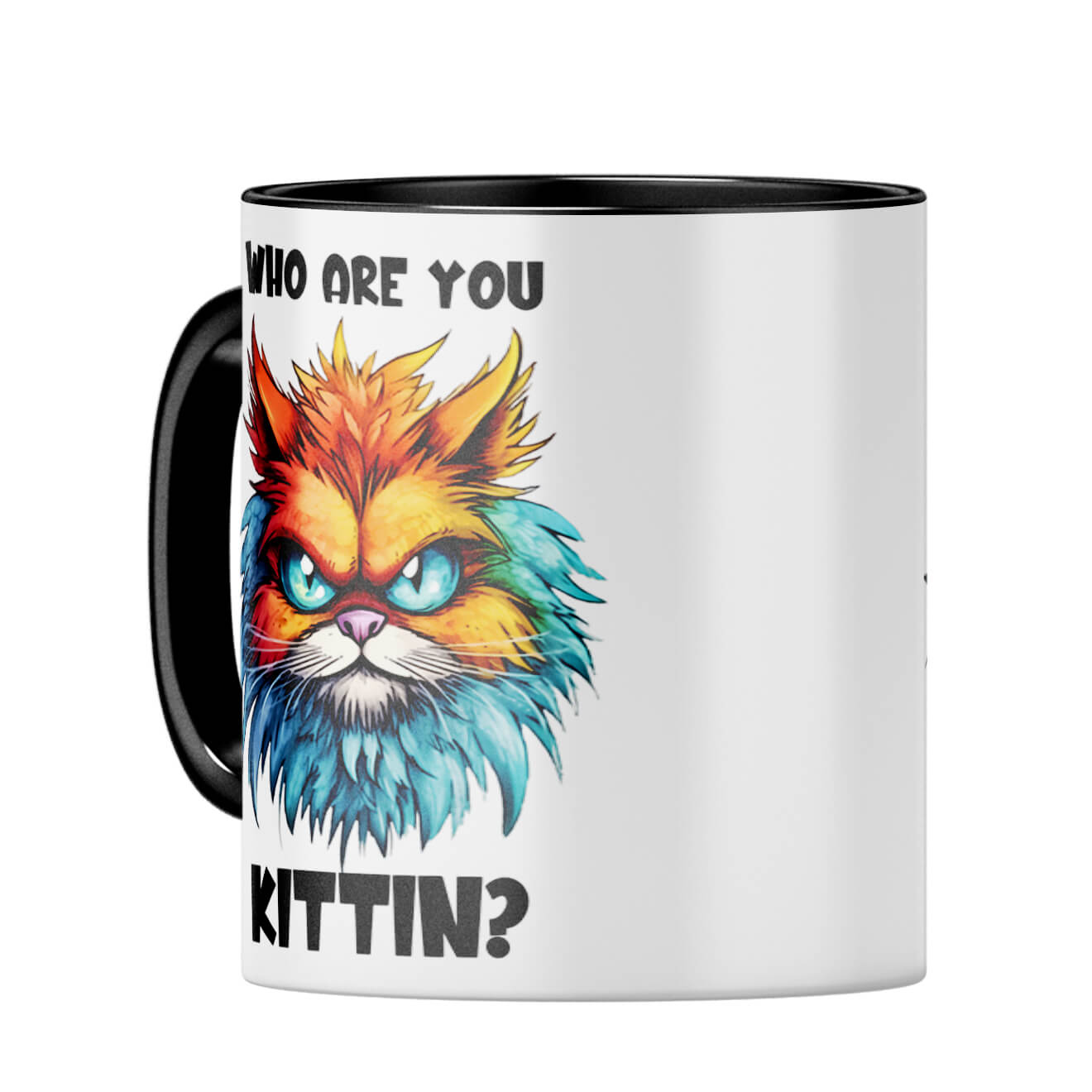 Who Are You Kittin Coffee Mug - corporate gift by YuBingo