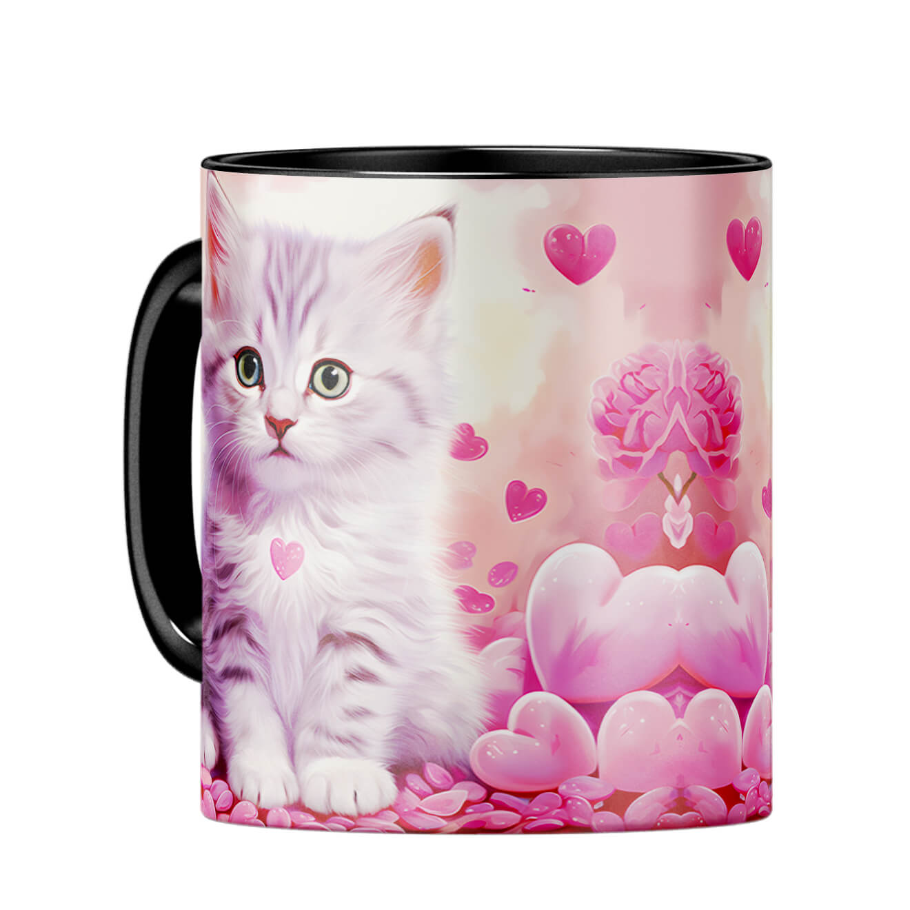 Cat Hearts Melody Coffee Mug - corporate gift by YuBingo
