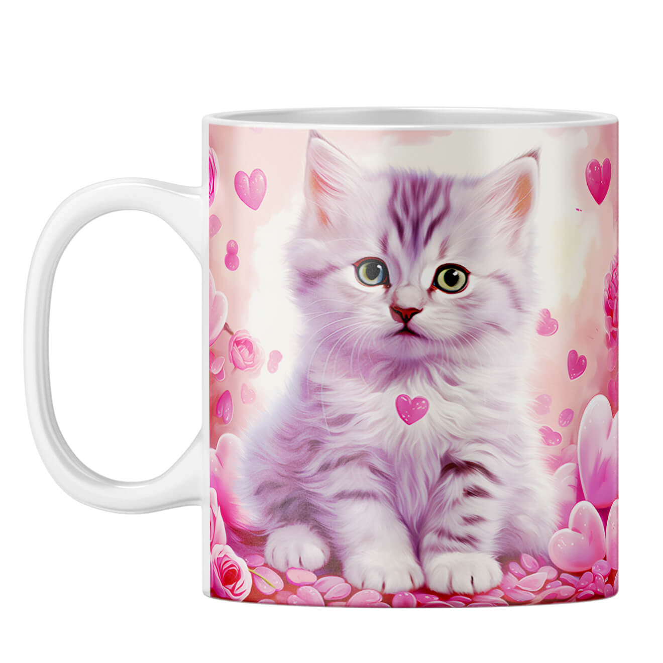 Cat Hearts Melody Coffee Mug - product image 4