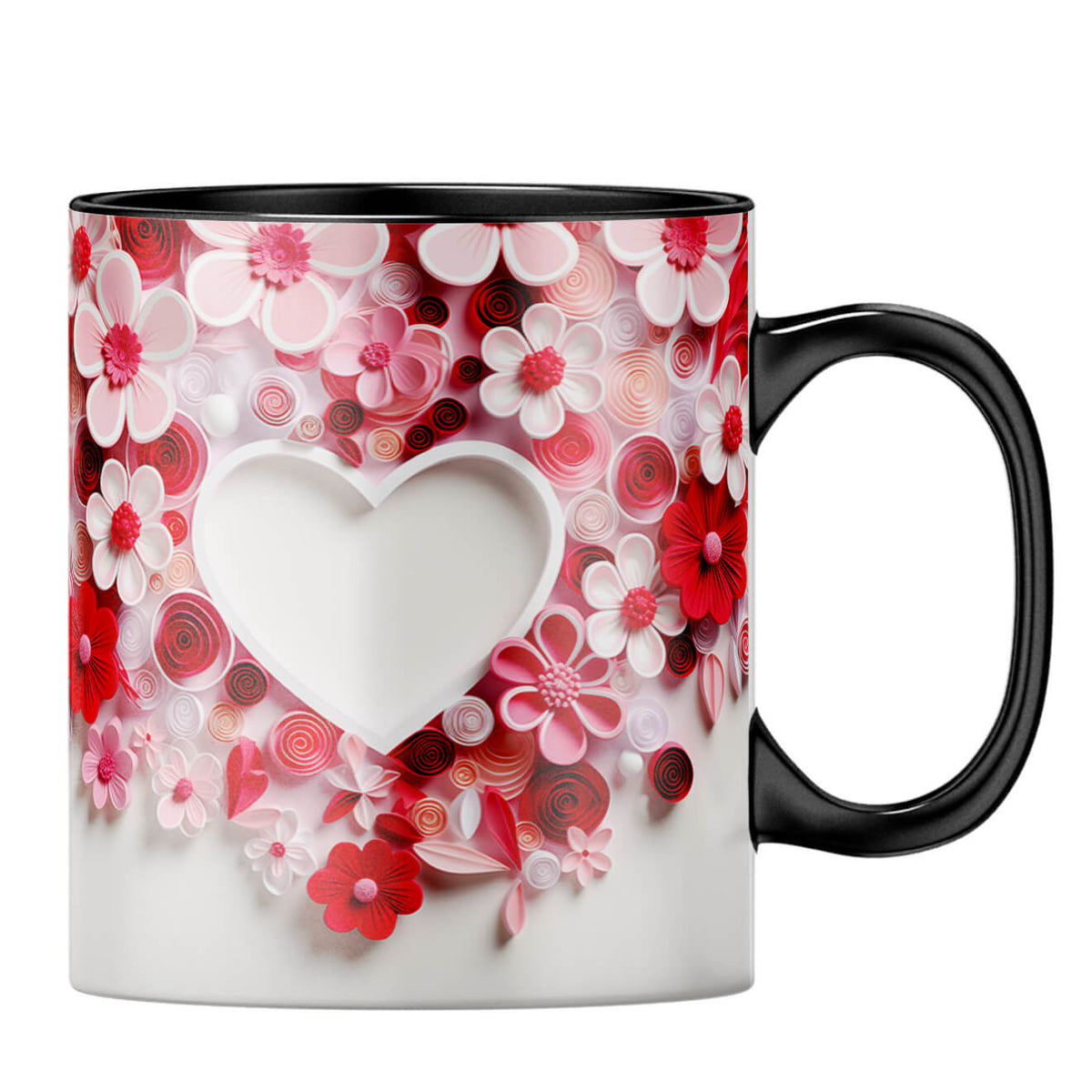 Flowery Heart Symphony Coffee Mug - product image 3