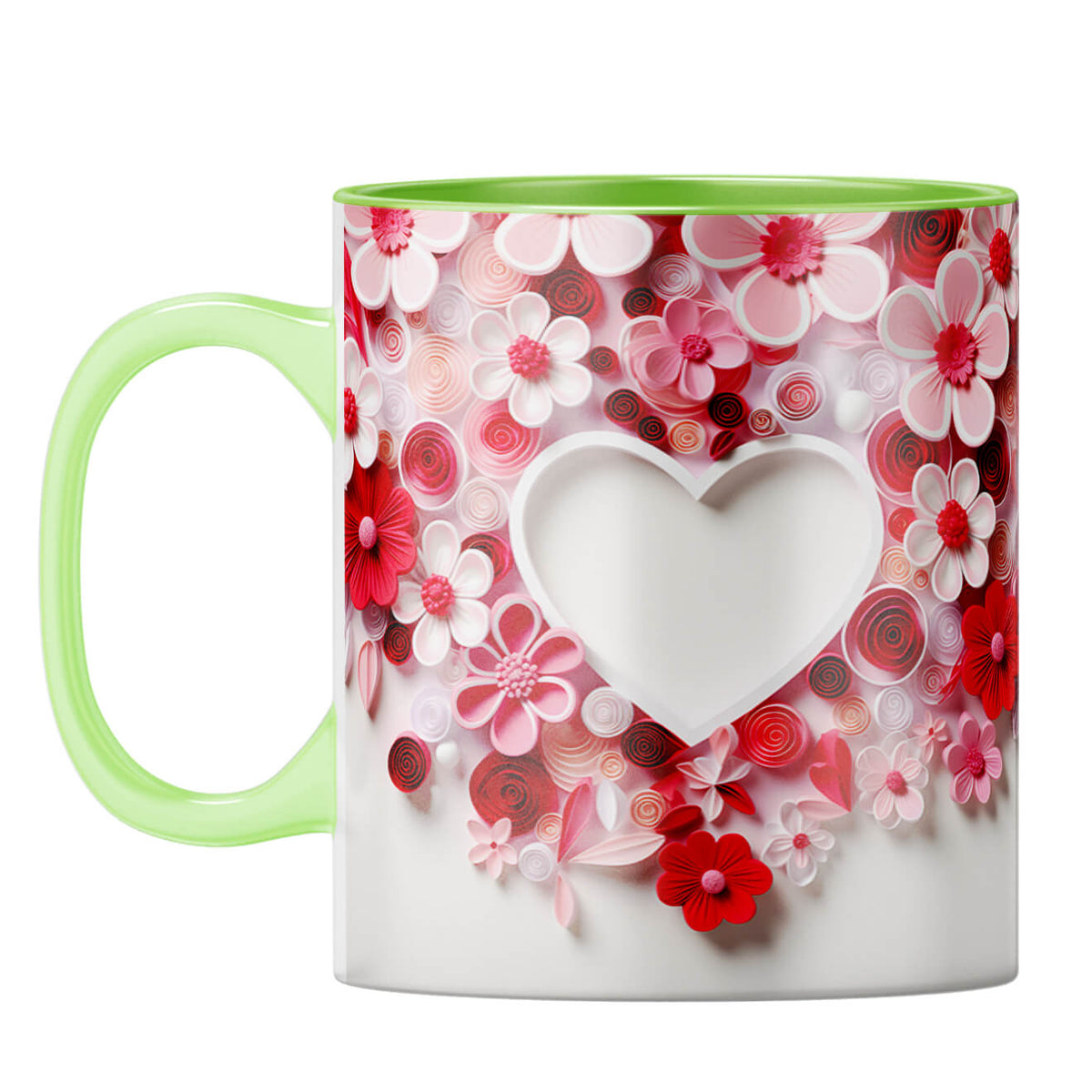 Flowery Heart Symphony Coffee Mug - product image 5