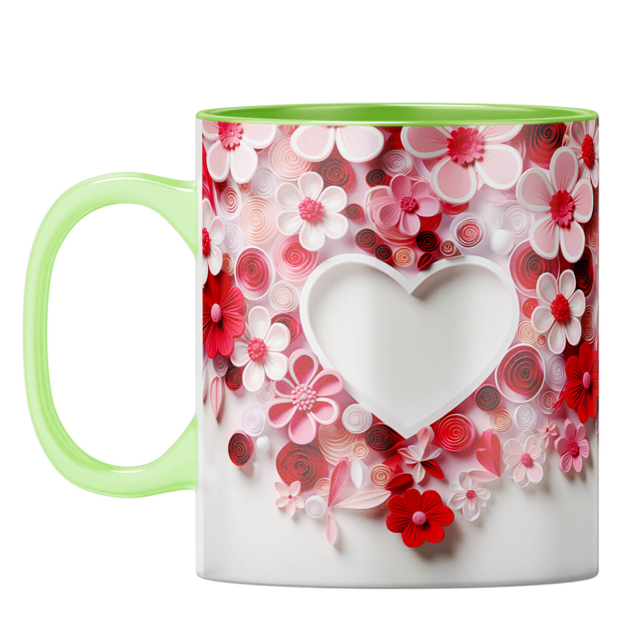 Flowery Heart Symphony Coffee Mug - product image 5
