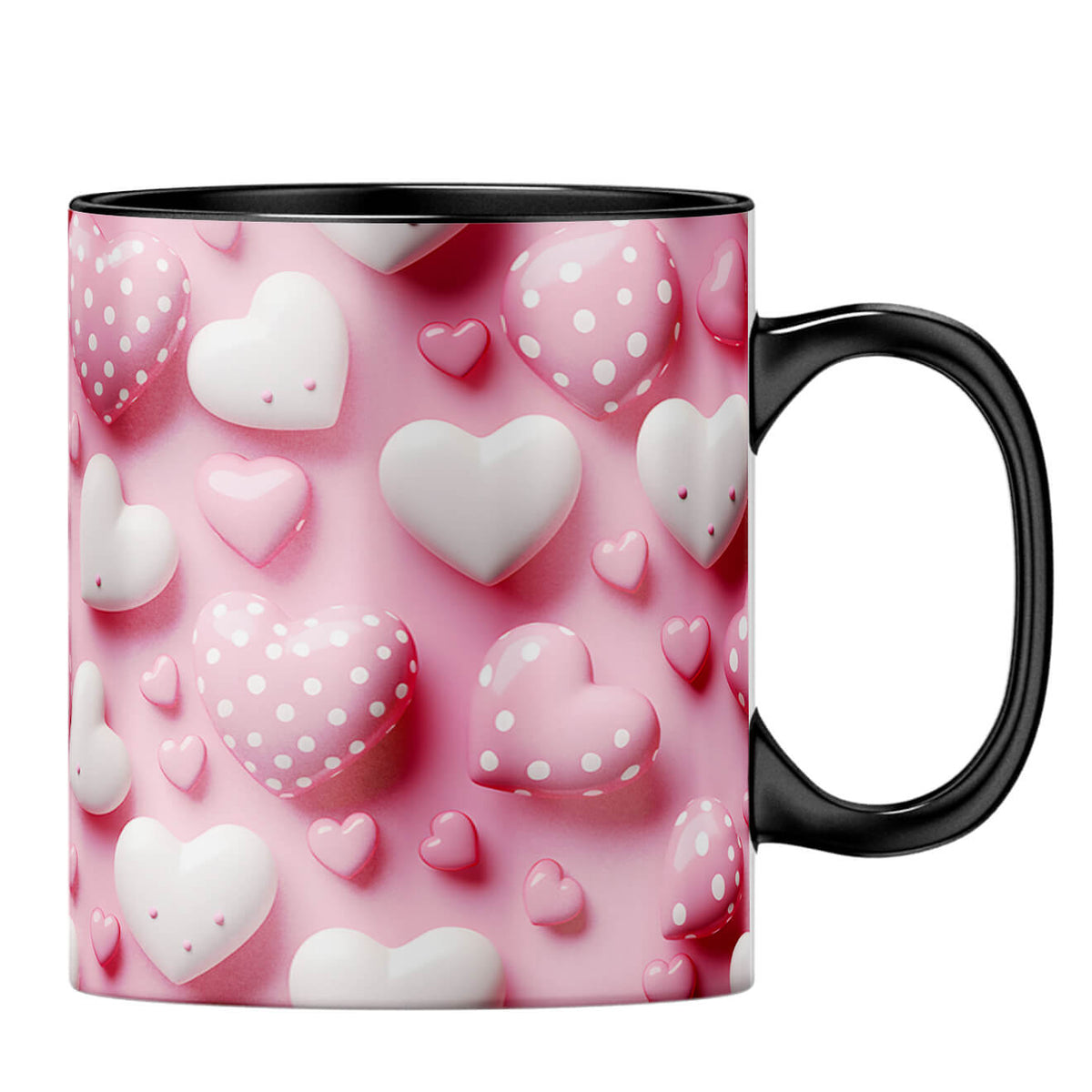 Pink Hearts Harmony Coffee Mug - product image 3