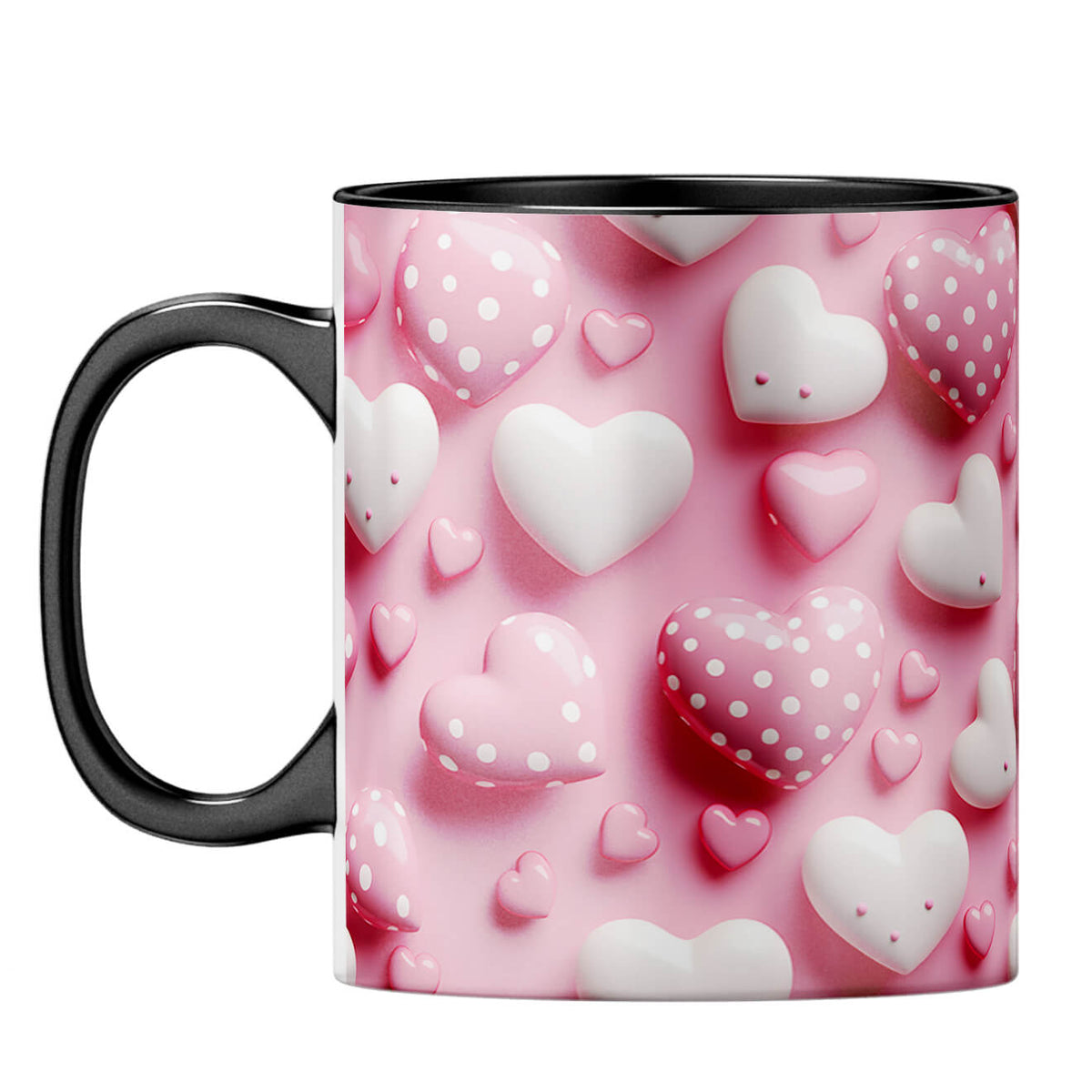 Pink Hearts Harmony Coffee Mug - product image 7