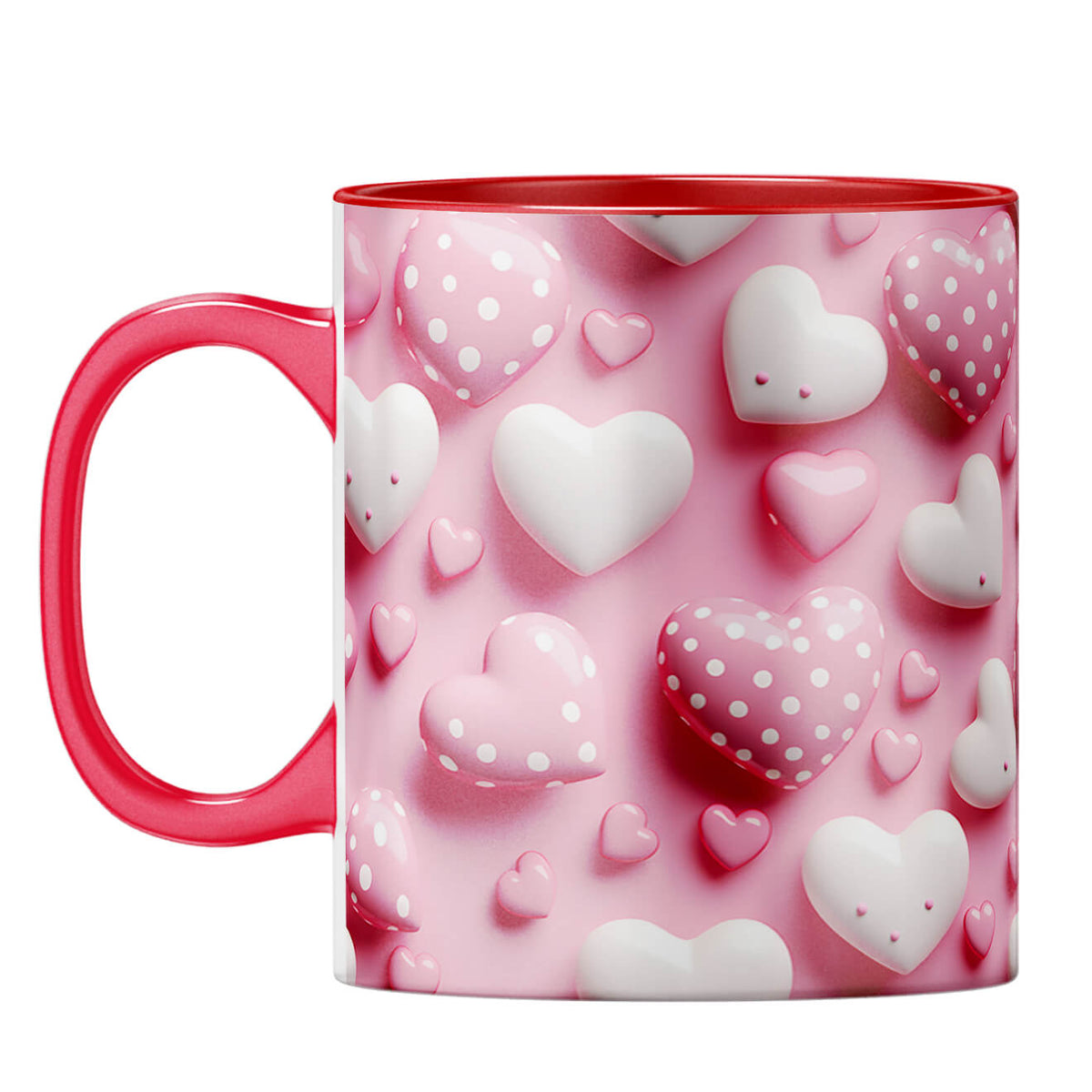 Pink Hearts Harmony Coffee Mug - product image 4