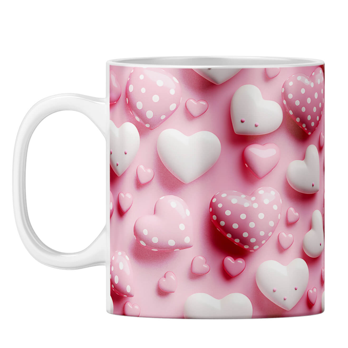 Pink Hearts Harmony Coffee Mug - product image 5