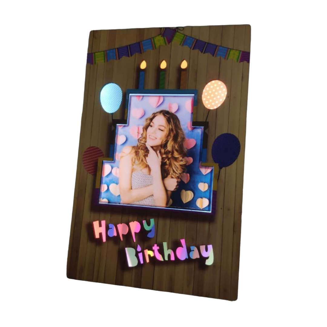 LED Table Stand - Happy Birthday Balloon - corporate gift by YuBingo