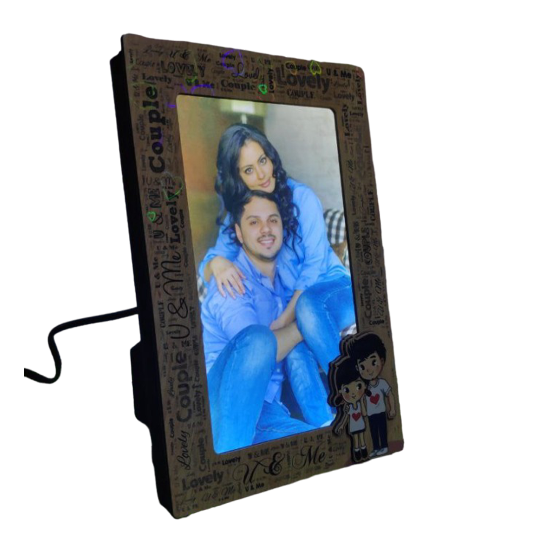 LED Magic Mirror - Lovely Couple - corporate gift by YuBingo
