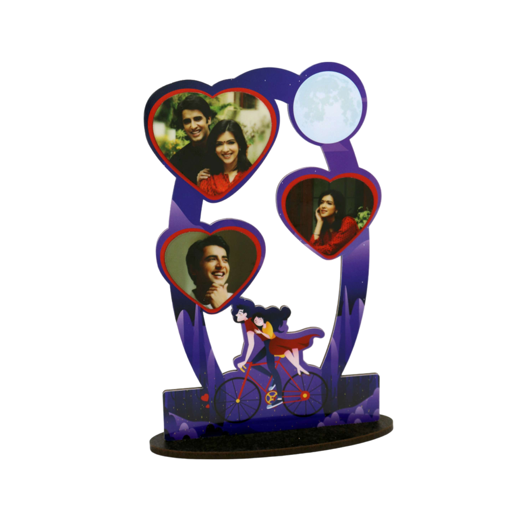 Wood Collage-6x8-Couple Hearts - corporate gift by YuBingo