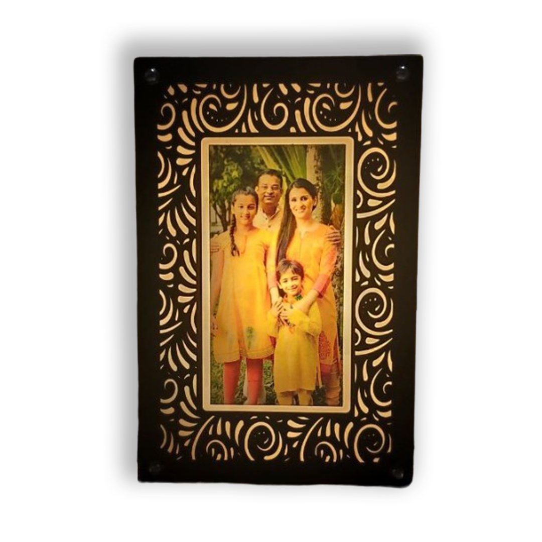 Warm White LED Family Frame - corporate gift by YuBingo