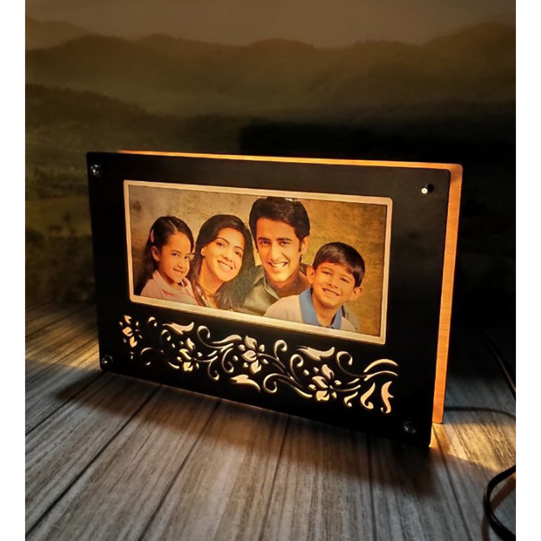 Warm White LED Family Frame - corporate gift by YuBingo