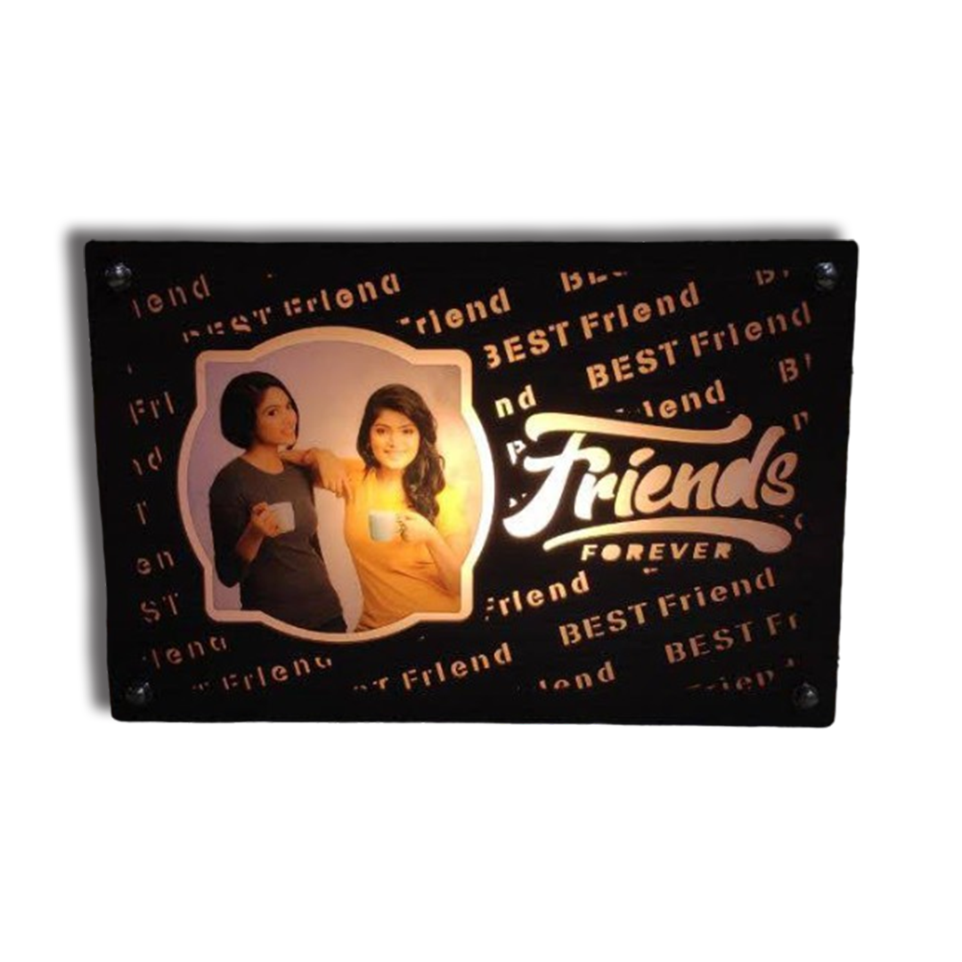 Warm White Best Friend LED Frame - corporate gift by YuBingo
