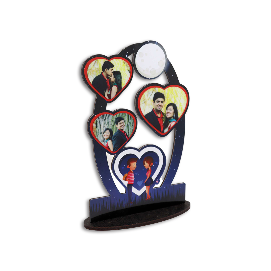Wood Collage-6x8-Couple Hearts - corporate gift by YuBingo