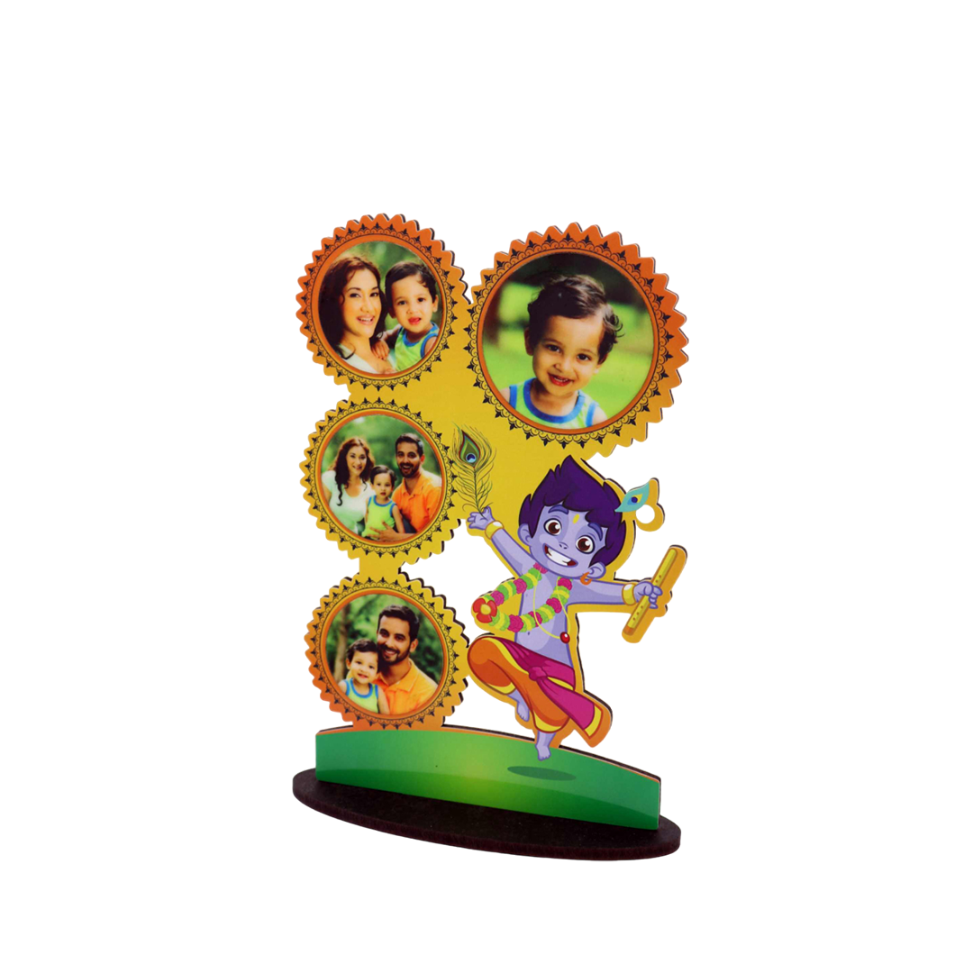 Wooden Collage - Krishna 6x8 - corporate gift by YuBingo