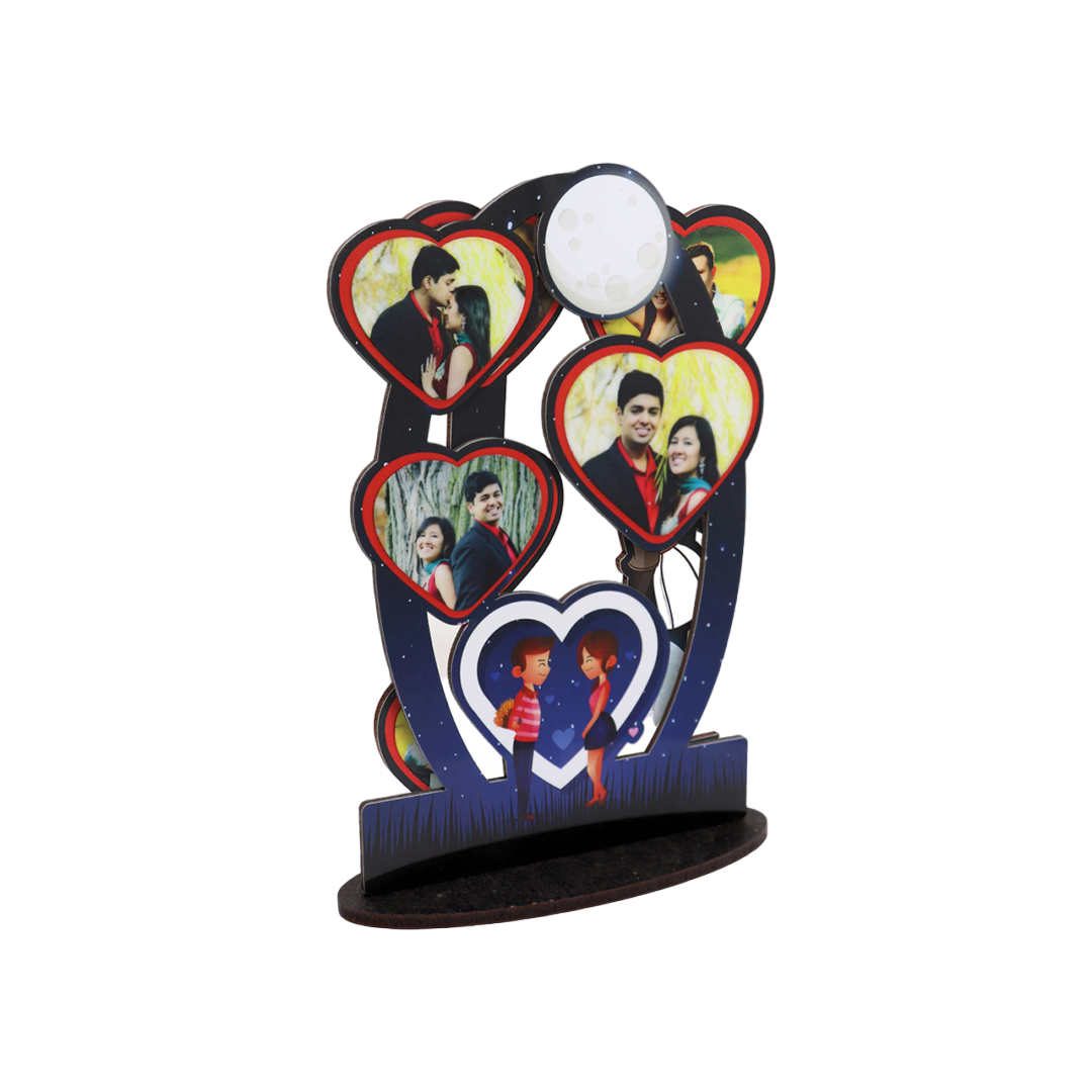 Wood Collage -6x8-Couple Hearts - corporate gift by YuBingo