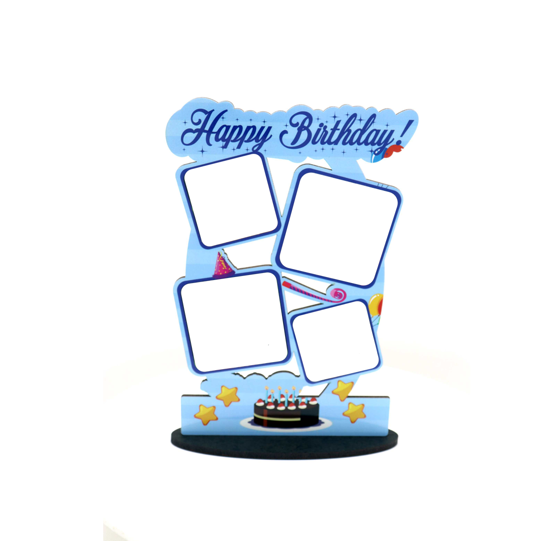 Wood Collage -  6x8-Happy Birthday - corporate gift by YuBingo