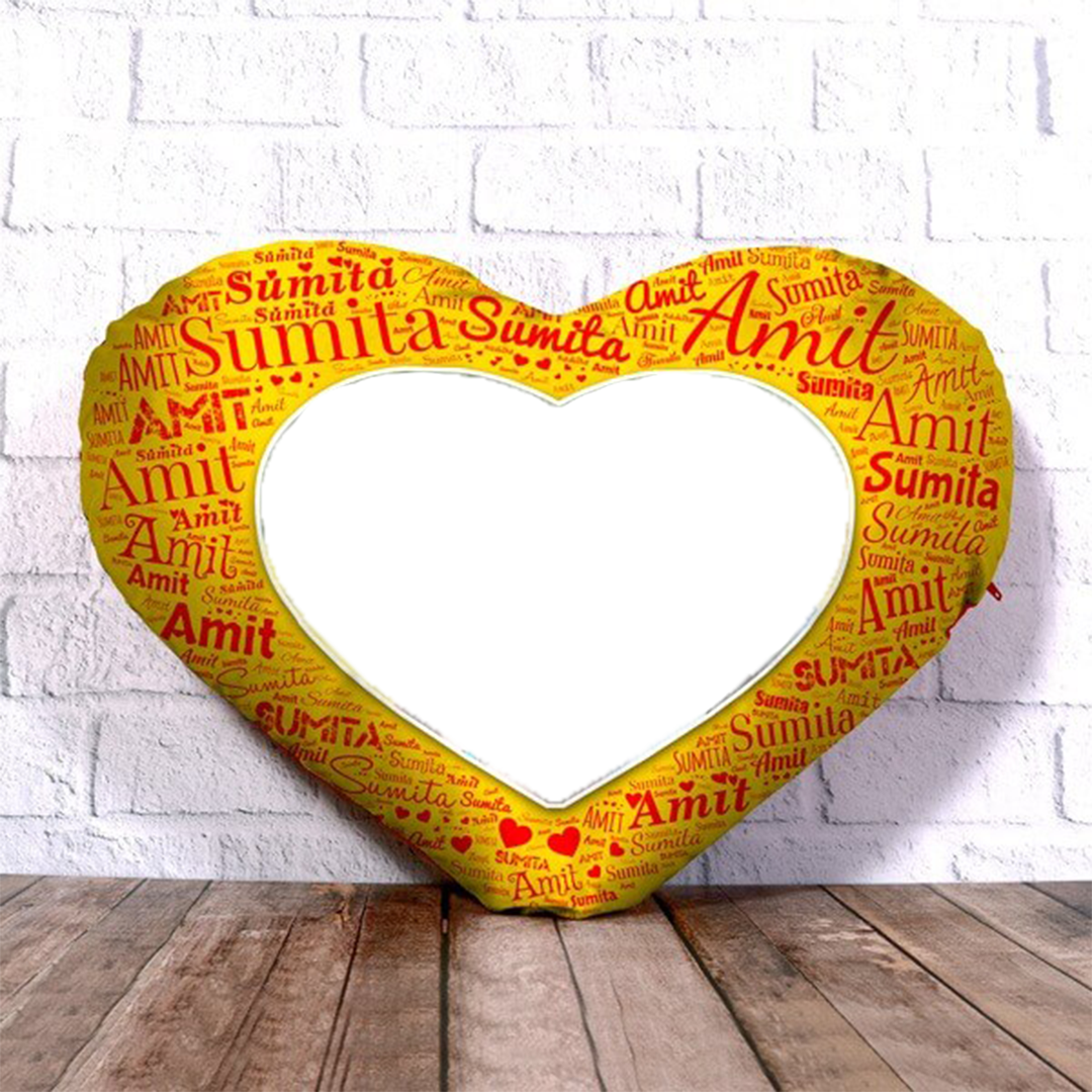 Heart Shape Name Mosaic Cushion - product image 3