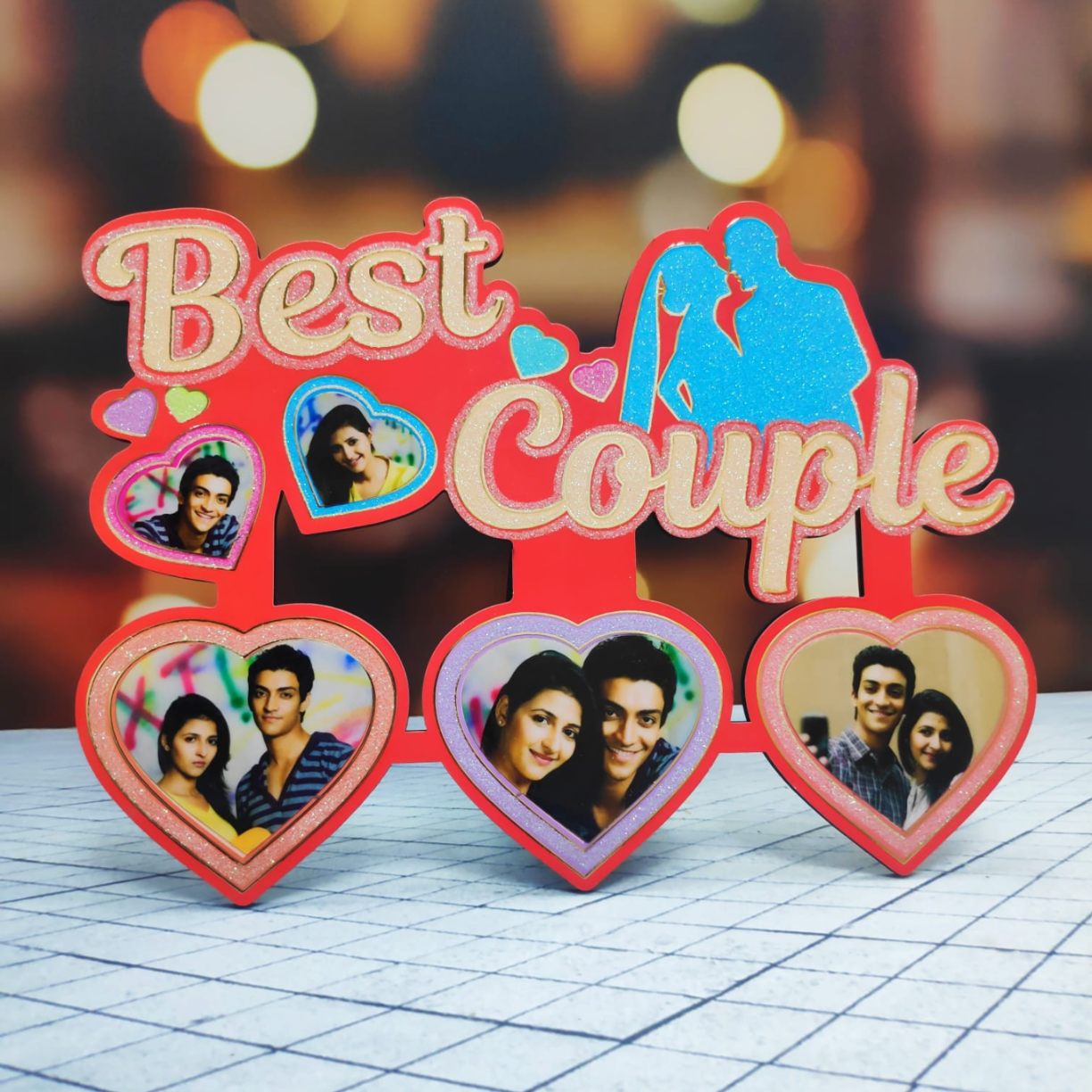 Best Couple 9x12 Wooden Collage - corporate gift by YuBingo