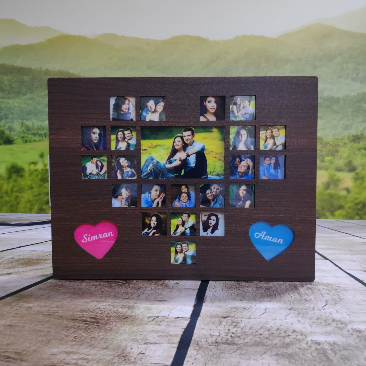 LED Collage Frame (Heart Collage) - product image 2
