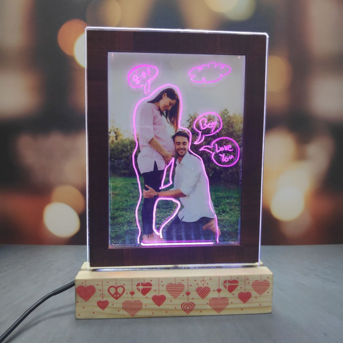 Neon Photo Lamp with Magic Pen - corporate gift by YuBingo