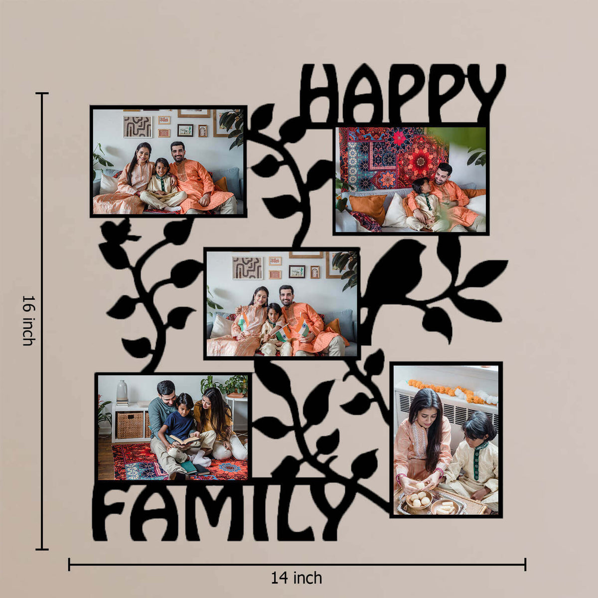 Preserve Precious Memories with Our Happy Family Photo Frame - corporate gift by YuBingo