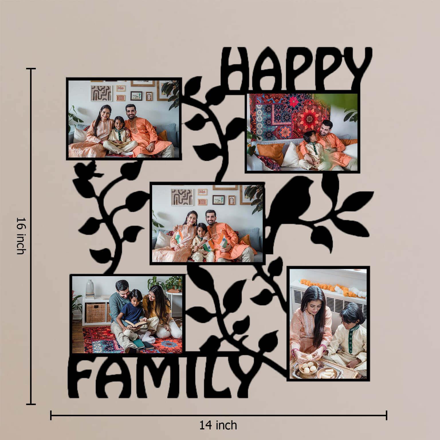 Preserve Precious Memories with Our Happy Family Photo Frame - corporate gift by YuBingo